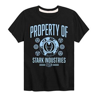 Boys 8-20 Marvel Iron Man Property Of Stark Industries