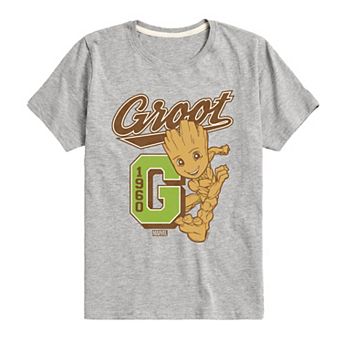 Boys 8-20 Marvel Guardians Of The Galaxy Groot Collegiate Graphic Tee