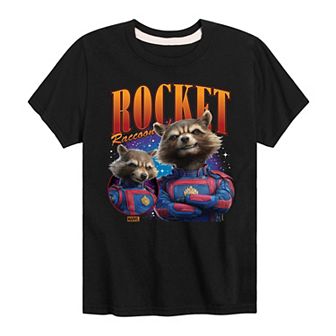 Boys 8-20 Marvel Guardians Of The Galaxy Rocket Raccoon Graphic Tee