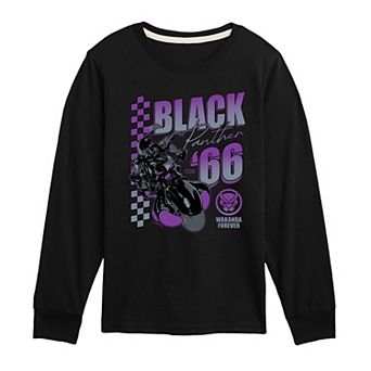 Boys 8-20 Marvel Black Panther Racing Long Sleeve Graphic Tee