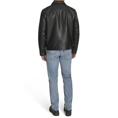 Men's Levi's® Faux Leather Laydown Collar Trucker Jacket