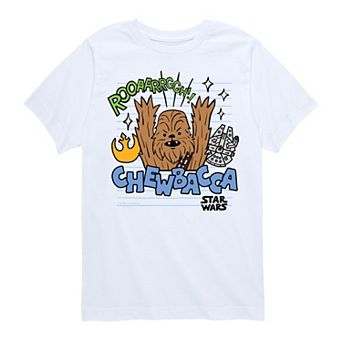Boys 8-20 Star Wars Chewbacca Scribble Graphic Tee