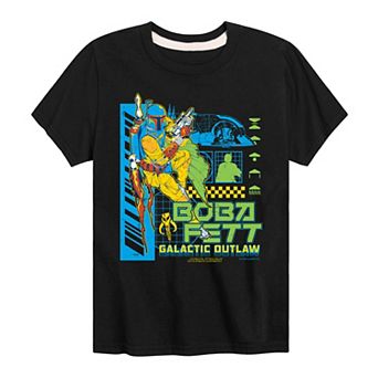 Boys 8-20 Star Wars Boba Fett Galactic Outlaw Graphic Tee
