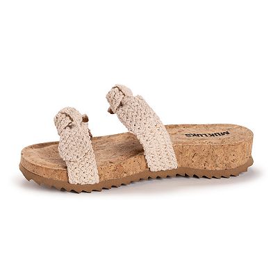 MUK LUKS Women's Posie Adjustable Slide Sandals