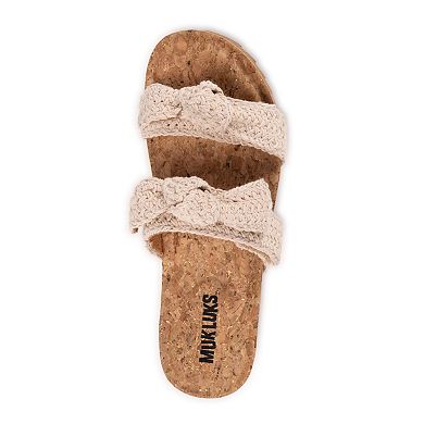 MUK LUKS Women's Posie Adjustable Slide Sandals