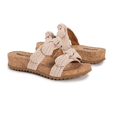MUK LUKS Women's Posie Adjustable Slide Sandals