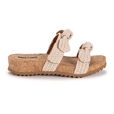 MUK LUKS Women's Posie Adjustable Slide Sandals