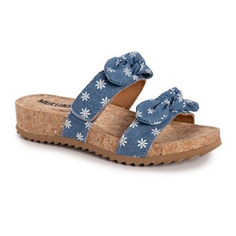 MUK LUKS Women's Posie Adjustable Slide Sandals