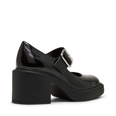 madden girl Effect Women's Block Heel Mary Jane Shoes