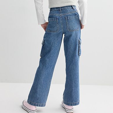 Girls 6-20 SO® Cargo Pocket Denim Jeans in Regular & Plus Sizes
