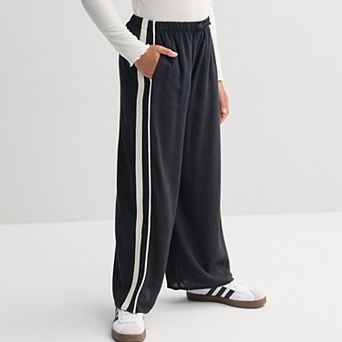 Girls 7-16 eyeshadow Racer Stripe Track Pants