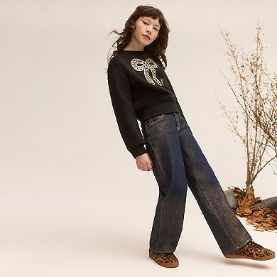 Girls' 7-16 Levi's® Wide Leg Foil Metallic Denim Jeans