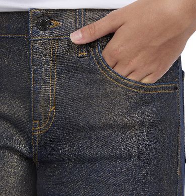 Girls' 7-16 Levi's® Wide Leg Foil Metallic Denim Jeans