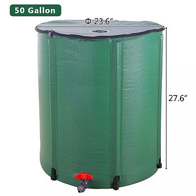 50 Gallon Rain Barrel Collection Tank Storage