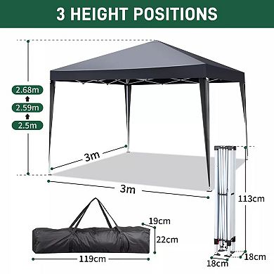 10 x 10 Ft Folding Portable Party Tent w/ Carry Bag