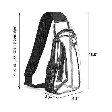 Waterproof Transparent Crossbody Men Women Chest Bag