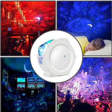 3-In-1 LED Galaxy Starry Night Light Projector 3D Lamp