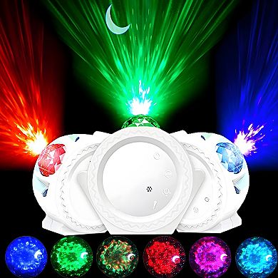 3-In-1 LED Galaxy Starry Night Light Projector 3D Lamp