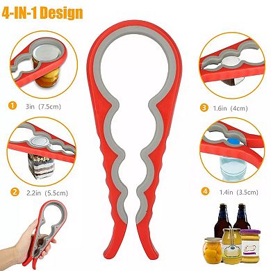 4 in 1 Jar Opener Rubber Cap Grip Twister Remover