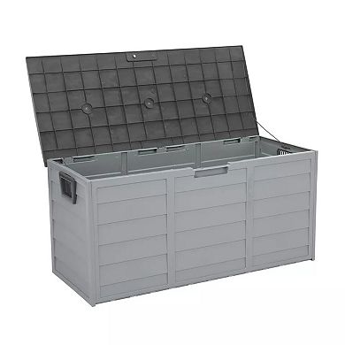 UV Pool Deck Box Storage Patio Outdoor With Wheel