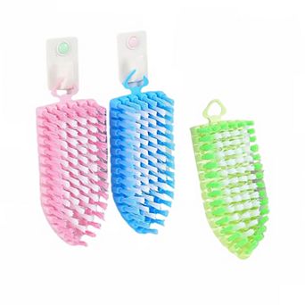Heavy Duty Bendable Stiff Bristles Cleaning Brush 3 pc