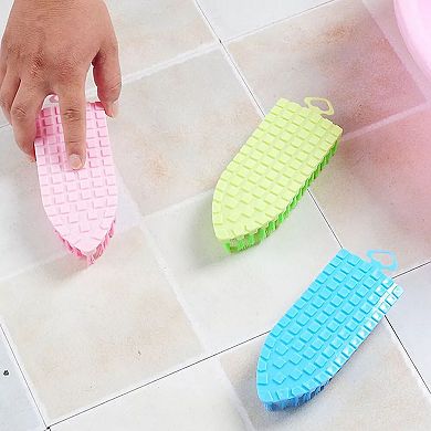 Heavy Duty Bendable Stiff Bristles Cleaning Brush 3 Pcs