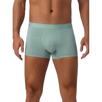 Men's Soft Elastic Waist Solid Color Regular Fit Basic Boxer Briefs