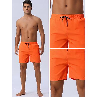 Men's Colorful Elastic Waist Drawstring Surfing Board Shorts