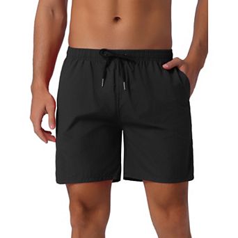 Men's Colorful Elastic Waist Drawstring Surfing Board Shorts