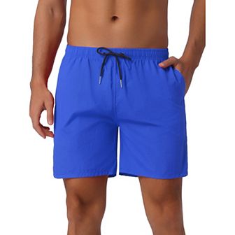 Men's Colorful Elastic Waist Drawstring Surfing Board Shorts