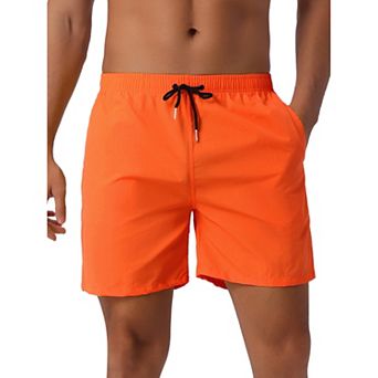 Men's Colorful Elastic Waist Drawstring Surfing Board Shorts
