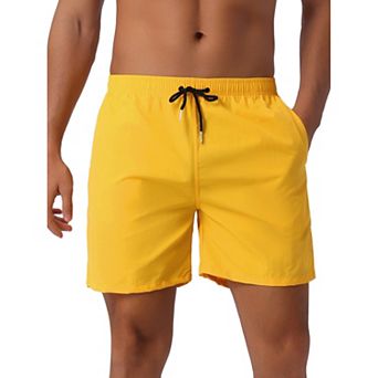 Men's Colorful Elastic Waist Drawstring Surfing Board Shorts