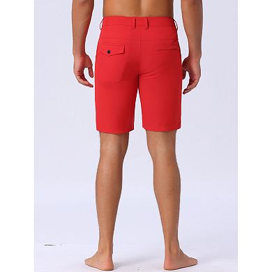 Men's Summer Beachwear Casual Lightweight Flat Front Board Shorts