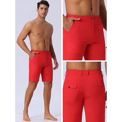 Men's Summer Beachwear Casual Lightweight Flat Front Board Shorts