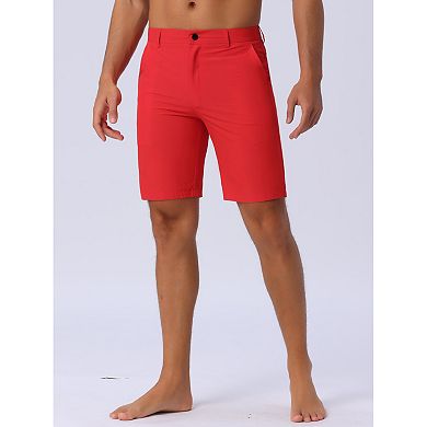 Men's Summer Beachwear Casual Lightweight Flat Front Board Shorts