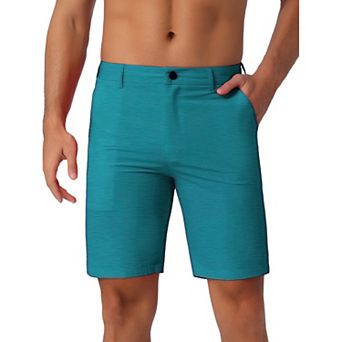 Men's Summer Beachwear Casual Lightweight Flat Front Board Shorts