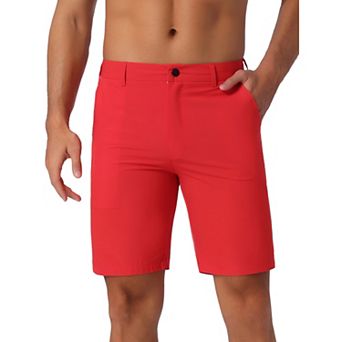 Men's Summer Beachwear Casual Lightweight Flat Front Board Shorts