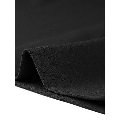 Bodycon Midi Pencil Skirt for Women's High Waist Side Slit Office Work Skirts