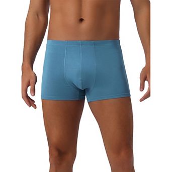 Men's Underwear Regular Fit Soft Comfortable Solid Color Basic Boxer Briefs