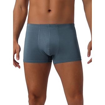 Men's Underwear Regular Fit Soft Comfortable Solid Color Basic Boxer Briefs
