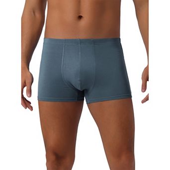 Men's Underwear Regular Fit Soft Comfortable Solid Color Basic Boxer Briefs