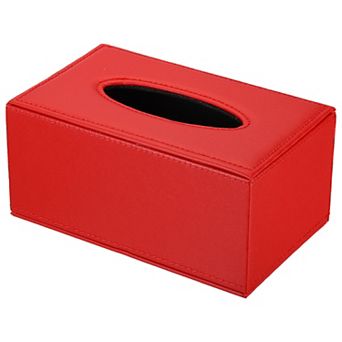 7.9"x4.7"x3.7" Tissue Box Cover, Leather Rectangle Waterproof Napkin Paper Towel Holder