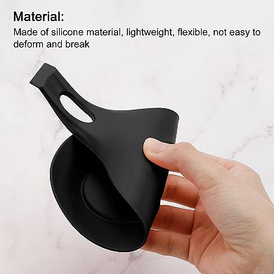 Silicone Spoon Rest, 7.68" x 3.74" Heat Resistant Kitchen Utensil Holder Spatula Ladle Rest 8Pcs