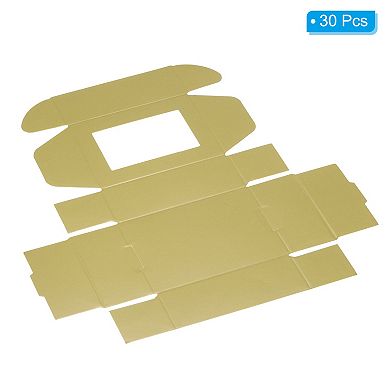 3.5"x2.5"x1" Paper Soap Box with Window, 30Pcs Homemade Soap Boxes Rectangle Presents Packaging Box