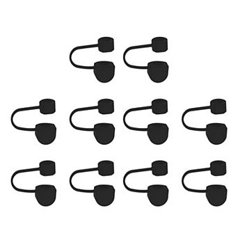 10 pc Straw Cover Cap, Silicone Straw Tips Cover Fits 0.31" Drinking Straws