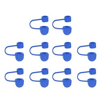 10 pc Straw Cover Cap, Silicone Straw Tips Cover Fits 0.31" Drinking Straws