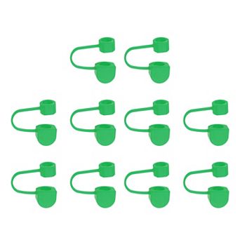 10 pc Straw Cover Cap, Silicone Straw Tips Cover Fits 0.31" Drinking Straws