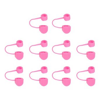 10 pc Straw Cover Cap, Silicone Straw Tips Cover Fits 0.31" Drinking Straws