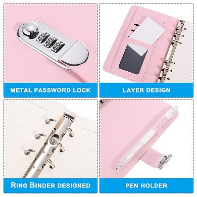 Diary with Lock Journal with Lock Cute Journaling Leather Notebook Journal Diary Binder