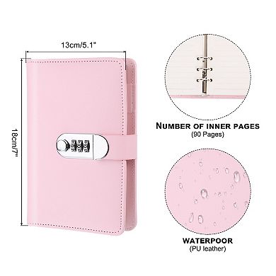 Diary with Lock Journal with Lock Cute Journaling Leather Notebook Journal Diary Binder